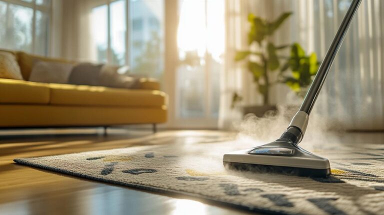 Cómo el limpiador a vapor 1500 W garantiza eficacia y rapidez en suelos y alfombras eliminando bacterias